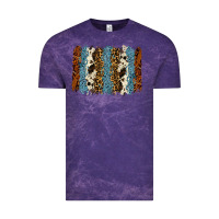 Cloud Purple tool leather leopard cowhide backround Vintage Tee - RanaPortraitStore
