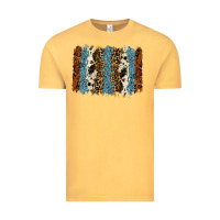 Vintage Mustard tool leather leopard cowhide backround Vintage Tee - RanaPortraitStore