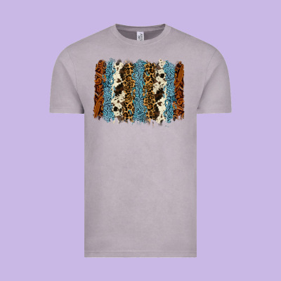 Tool Leather Leopard Cowhide Backround Vintage Tee Designed By Ranaportraitstore