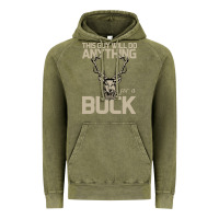 Vintage Olive Funny Hunters Will Do Anything For a Buck Hunting Vintage Hoodie - Bettercallsaul