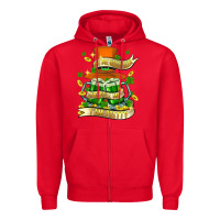 Red buy me green beer and tell me ı am pretty Zipper Hoodie - FaDigitalArtStudio