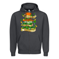 Smoke buy me green beer and tell me ı am pretty Zipper Hoodie - FaDigitalArtStudio