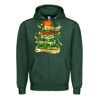 Sports Green buy me green beer and tell me ı am pretty Zipper Hoodie - FaDigitalArtStudio