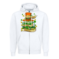 White buy me green beer and tell me ı am pretty Zipper Hoodie - FaDigitalArtStudio