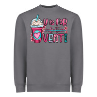 Storm v is for valentine venti coffee cup Heavyweight Sweatshirt - OliviaCreatesArt
