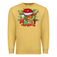 Antique Gold Mooey Christmas Premium Sweatshirt - CowhideDigitalArt