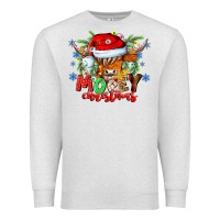 Oatmeal Heather Mooey Christmas Premium Sweatshirt - CowhideDigitalArt