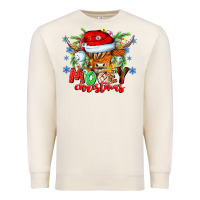 Sandshell Mooey Christmas Premium Sweatshirt - CowhideDigitalArt
