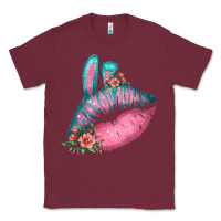Eared Turquoise Pink Easter Lips Classic Tee | Teevron
