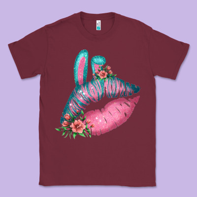 Eared Turquoise Pink Easter Lips Classic Tee Designed By Bettercallsaul