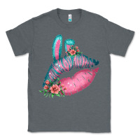 Charcoal Heather Eared Turquoise Pink Easter Lips Classic Tee - Bettercallsaul