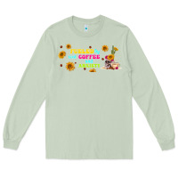 Matcha fueled by ıced coffee and anxiety Long Sleeve Tee - TumblerDesignByShophia