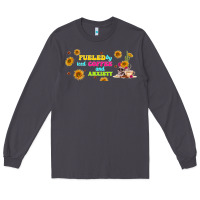 Smoke fueled by ıced coffee and anxiety Long Sleeve Tee - TumblerDesignByShophia