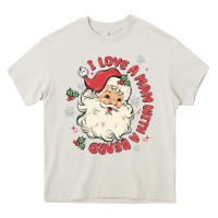 Cream i love a man with a beard Heavy Core Tee - MaliasSmallBusiness