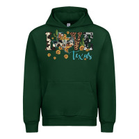 Forest Green love texas map sunflower cactus cowhide leopard Urban Hoodie - Artiststas