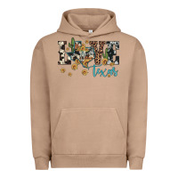 Pigment Burro love texas map sunflower cactus cowhide leopard Urban Hoodie - Artiststas