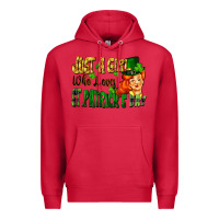 Cardinal Just a girl who loves St. Patrick's Day Premium Hoodie - FaDigitalArtStudio