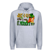 Heather Grey Just a girl who loves St. Patrick's Day Premium Hoodie - FaDigitalArtStudio