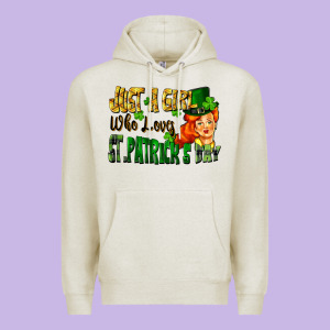 Just A Girl Who Loves St. Patrick's Day Premium Hoodie Designed By Fadigitalartstudio