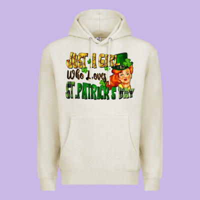 Just A Girl Who Loves St. Patrick's Day Premium Hoodie Designed By Fadigitalartstudio