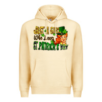 Pina Colada Just a girl who loves St. Patrick's Day Premium Hoodie - FaDigitalArtStudio