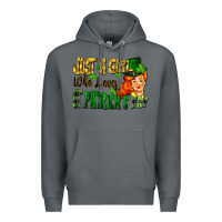 Rock Just a girl who loves St. Patrick's Day Premium Hoodie - FaDigitalArtStudio