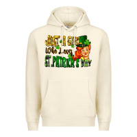 Sandshell Just a girl who loves St. Patrick's Day Premium Hoodie - FaDigitalArtStudio