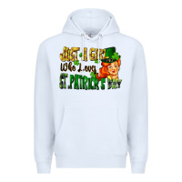 White Just a girl who loves St. Patrick's Day Premium Hoodie - FaDigitalArtStudio