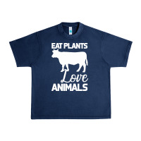 Navy Eat Plants Love Animals Urban Heavy Tee - Bettercallsaul