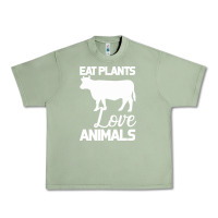 Oil Green Eat Plants Love Animals Urban Heavy Tee - Bettercallsaul