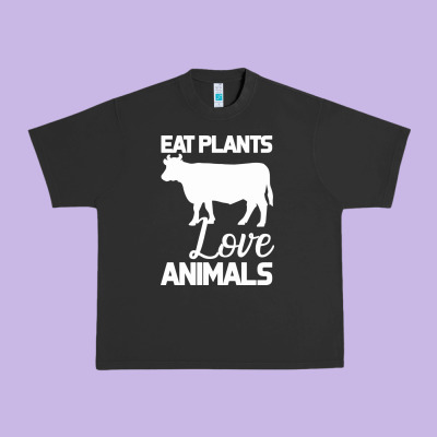 Eat Plants Love Animals Urban Heavy Tee Designed By Bettercallsaul
