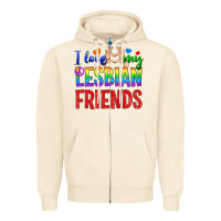 Sandshell I Love My Lesbian Friends Zipper Hoodie - BundleAndBundleShop