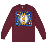 Burgundy police mom mother’s day Long Sleeve Tee - TumblerDesignByShophia