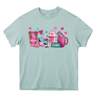 Arona lash hustler with eyelashes coffee cups Heavy Core Tee - NancyCooperArtShop