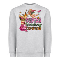 Heather Grey cupids brewıng  company olivia Heavyweight Sweatshirt - OliviaCreatesArt