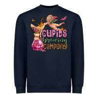 Navy cupids brewıng  company olivia Heavyweight Sweatshirt - OliviaCreatesArt
