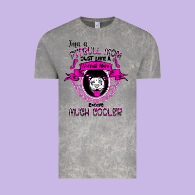 I'm A Pitbull Mom Just Like A Normal Mom Vintage Tee Designed By Bettercallsaul