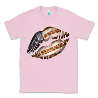 Bubblegum Pink Vintage American Flag With Leopard Pattern Classic Tee - Bettercallsaul