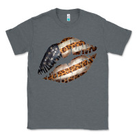 Charcoal Heather Vintage American Flag With Leopard Pattern Classic Tee - Bettercallsaul