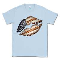 Dusty Blue Vintage American Flag With Leopard Pattern Classic Tee - Bettercallsaul