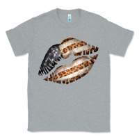 Heather Grey Vintage American Flag With Leopard Pattern Classic Tee - Bettercallsaul