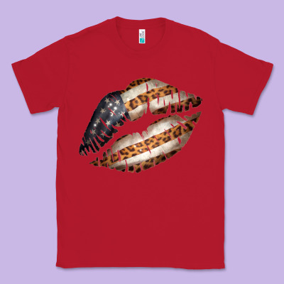 Vintage American Flag With Leopard Pattern Classic Tee Designed By Bettercallsaul