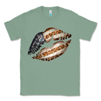 Sage Vintage American Flag With Leopard Pattern Classic Tee - Bettercallsaul