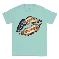 Seafoam Vintage American Flag With Leopard Pattern Classic Tee - Bettercallsaul