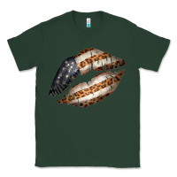 Sports Green Vintage American Flag With Leopard Pattern Classic Tee - Bettercallsaul