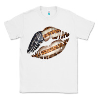 White Vintage American Flag With Leopard Pattern Classic Tee - Bettercallsaul