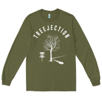 Army Green Disc Golf Funny Sports Tree Disc Golf Player Long Sleeve Tee - tuanDangUi