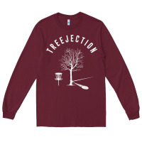 Burgundy Disc Golf Funny Sports Tree Disc Golf Player Long Sleeve Tee - tuanDangUi