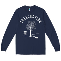 Navy Disc Golf Funny Sports Tree Disc Golf Player Long Sleeve Tee - tuanDangUi