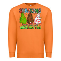 Carrot Snacking Around The Christmas Tree Premium Sweatshirt - CowhideDigitalArt